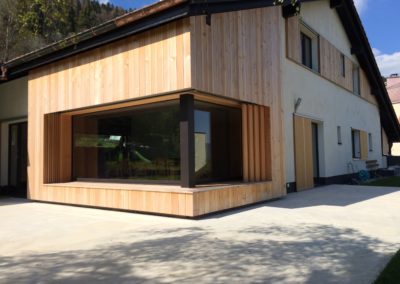 Schiebe Fensterläden in Douglasie